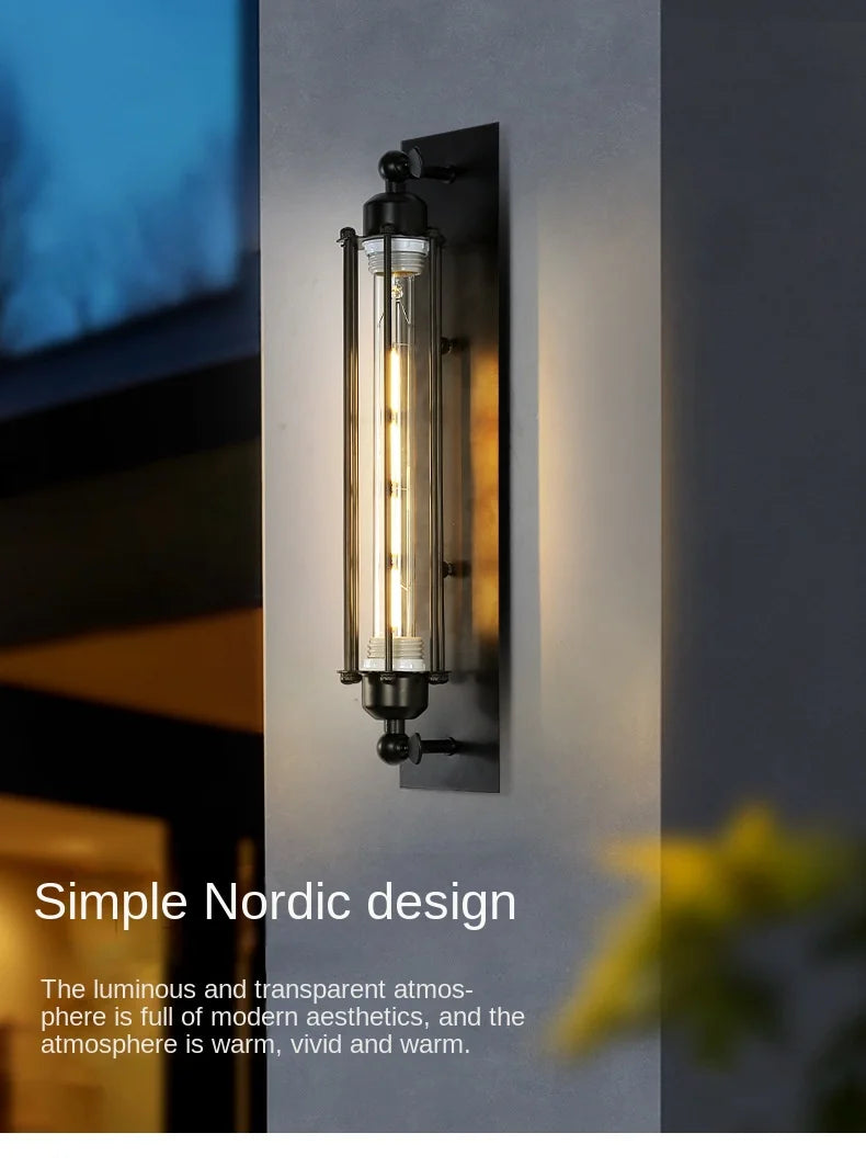Retro Industrial Iron Loft Wall Sconce