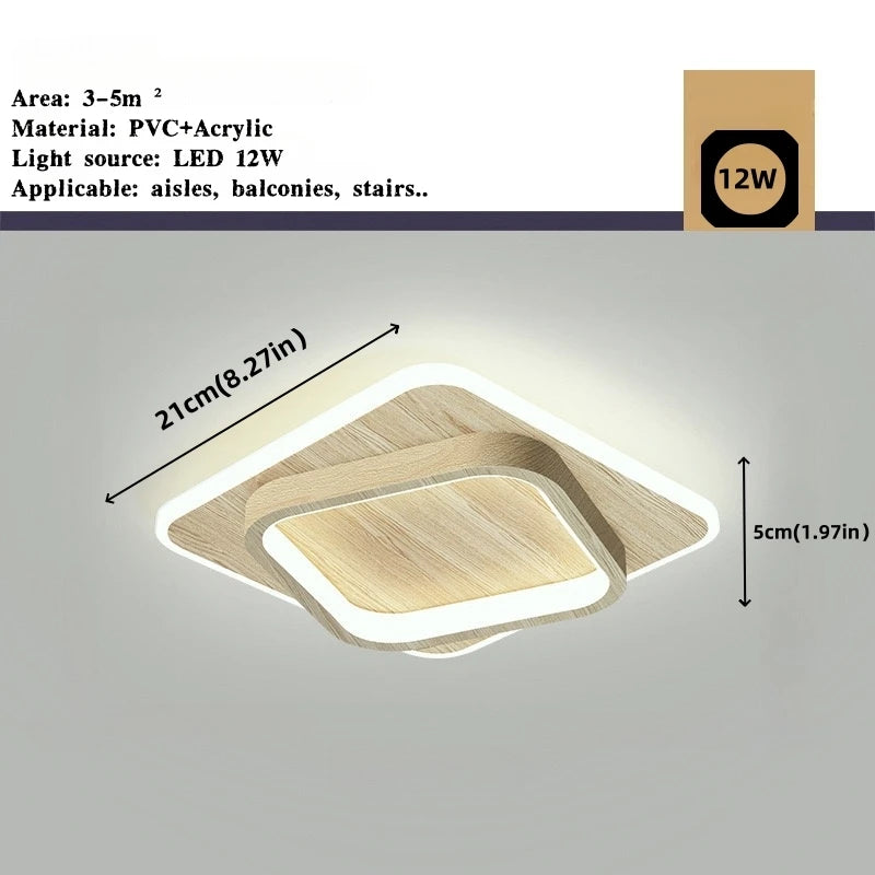 Nordic Metal Acrylic Touch Switch Ceiling Lamp