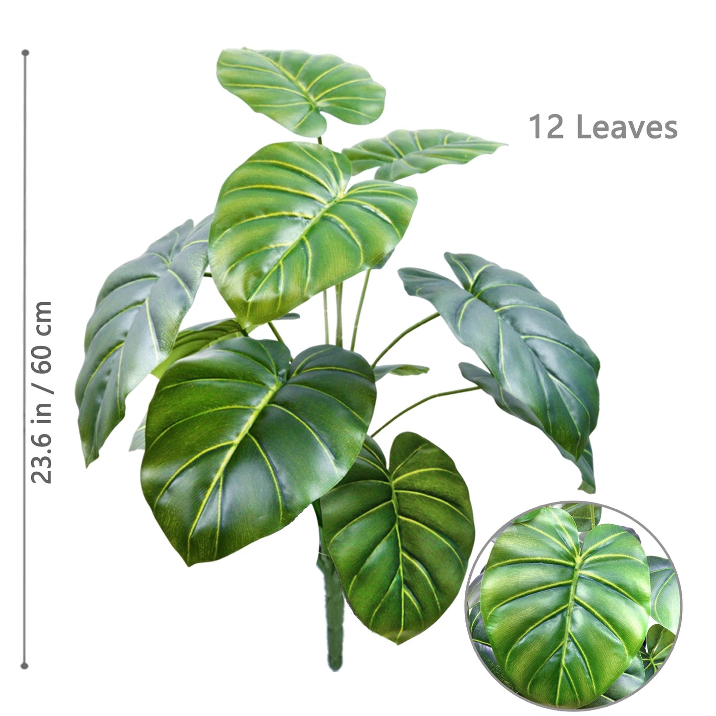 Silk Artificial Monstera Pothos Leaf Indoor Plant