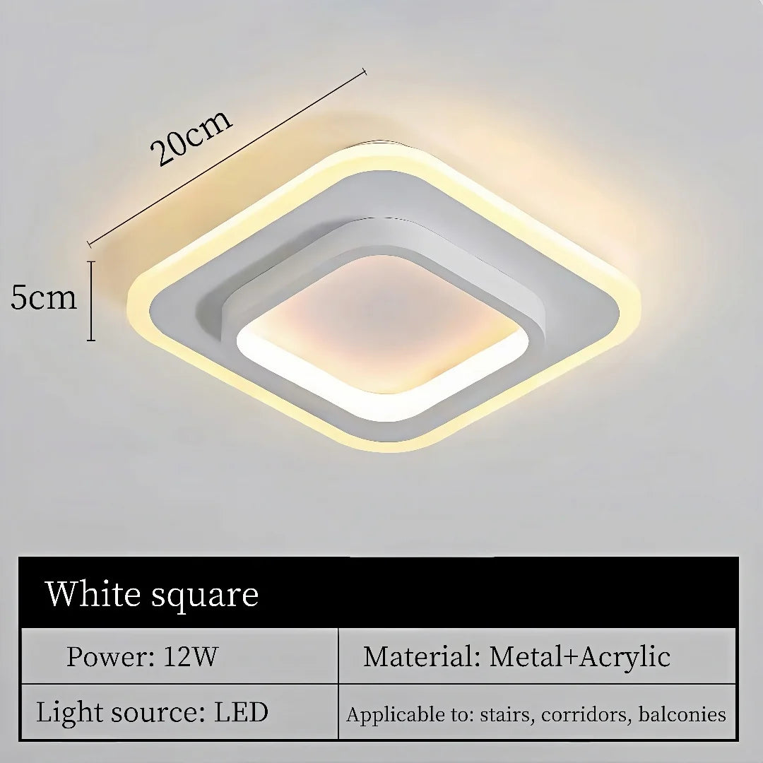 Nordic Metal Acrylic Touch Switch Ceiling Lamp