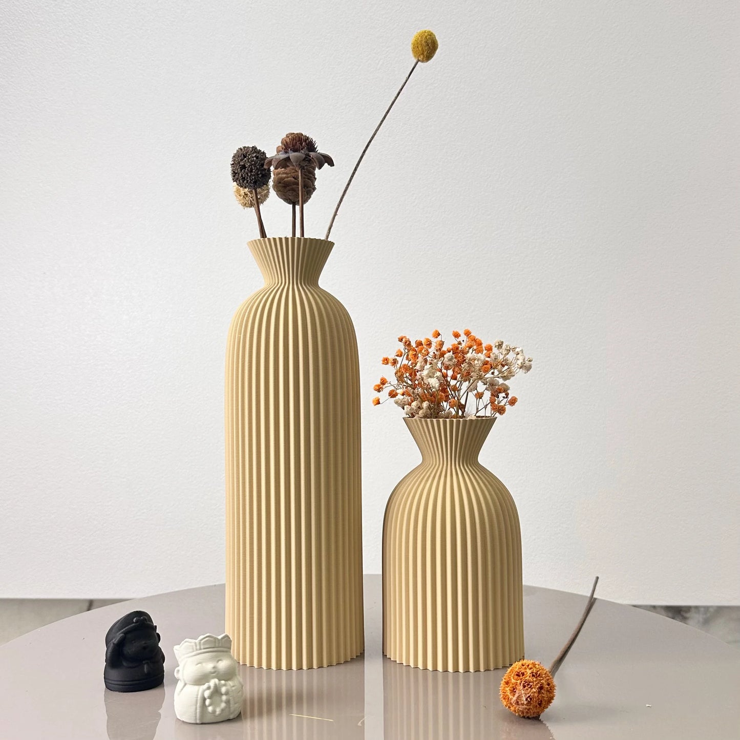 Wavy Pattern Decorative Dry Vessel Set