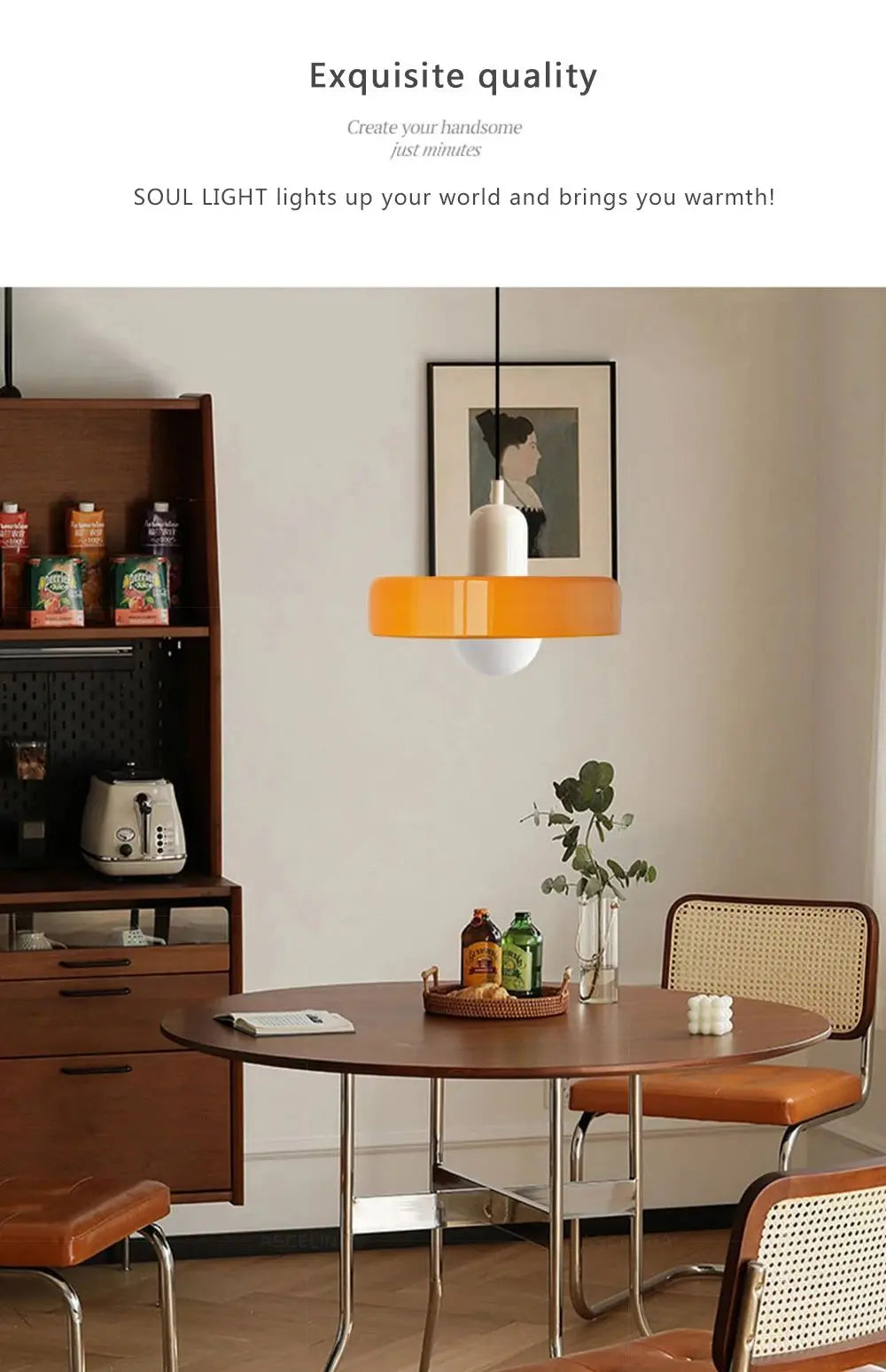 Bauhaus Nordic Glass Chandelier