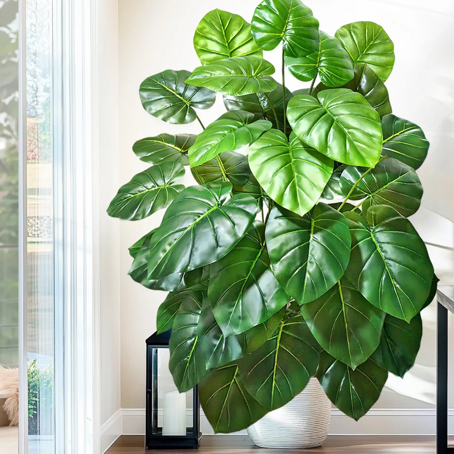 Silk Artificial Monstera Pothos Leaf Indoor Plant