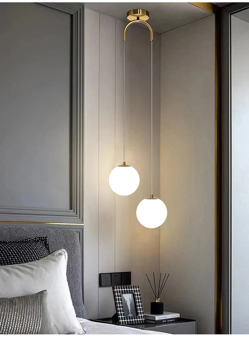 Nordic Glass Cord Pendant Lamp