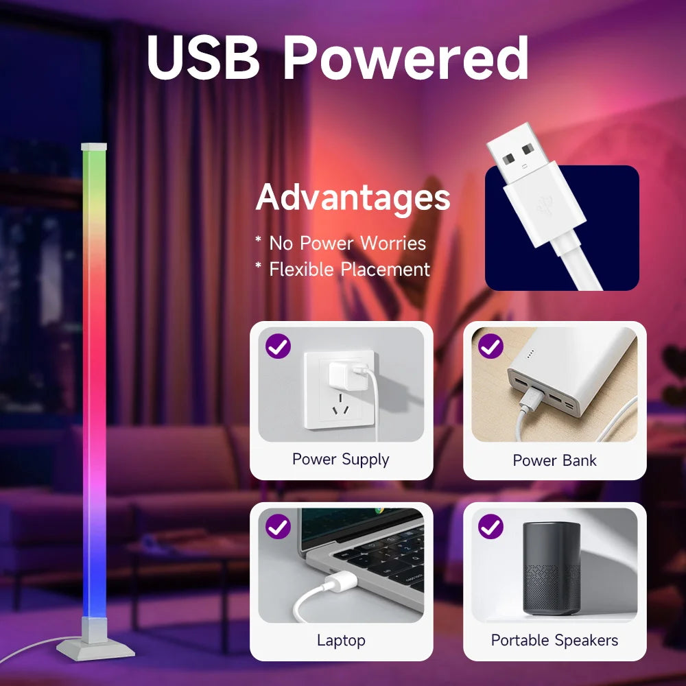 Dimmable USB Gooseneck Floor Lamp