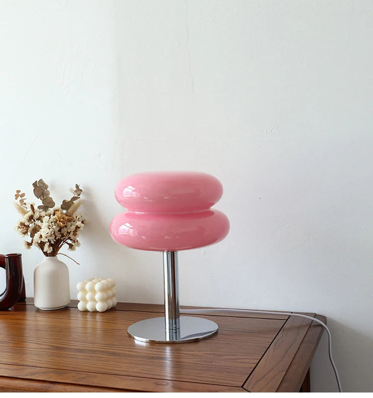 Macaron Glass Trichromatic Dimmable Table Lamp