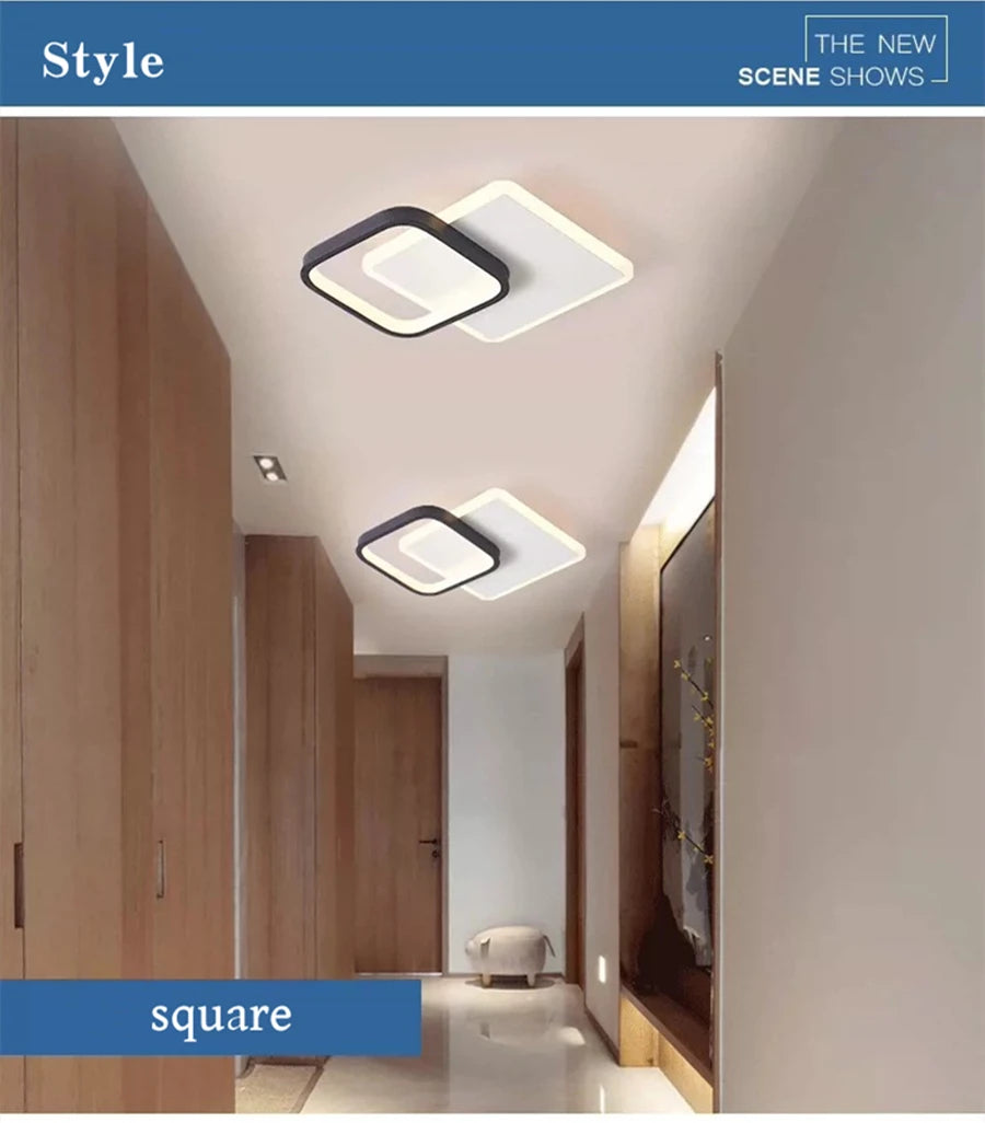 Nordic Metal Acrylic Touch Switch Ceiling Lamp