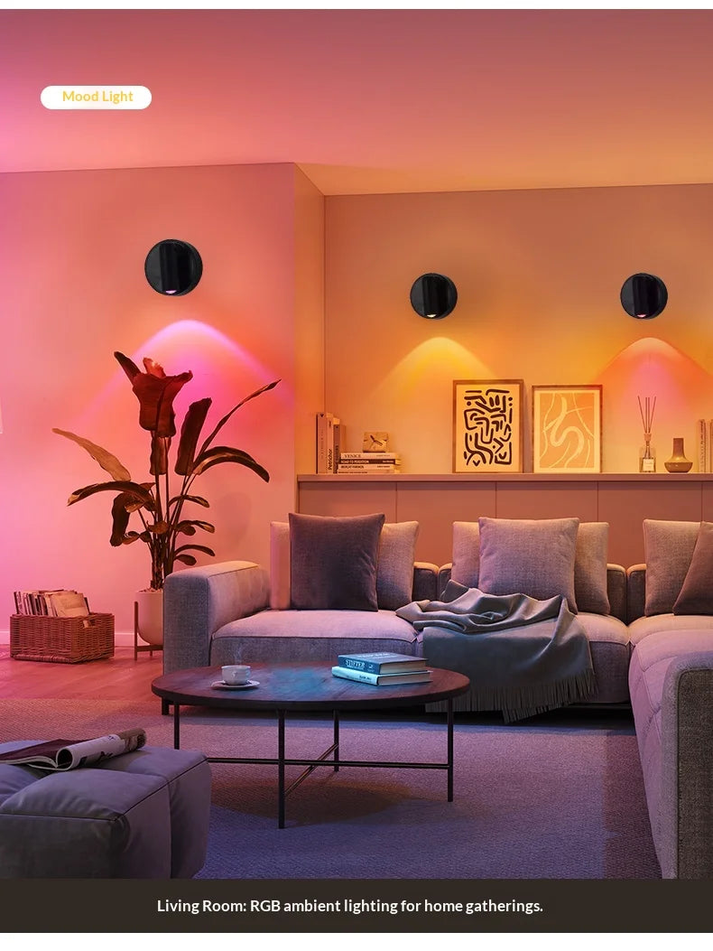 Magnetic Base USB Rechargeable Cordless Dimmable Wall Lamp