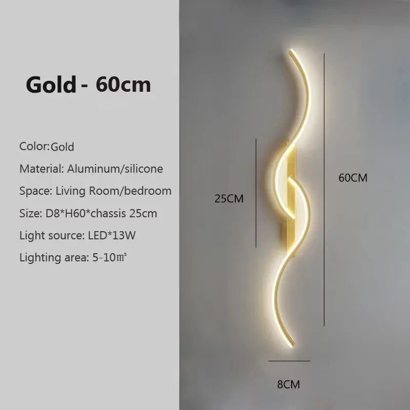 Minimalist Aluminum Bedside LED Up Down Wall Sconce