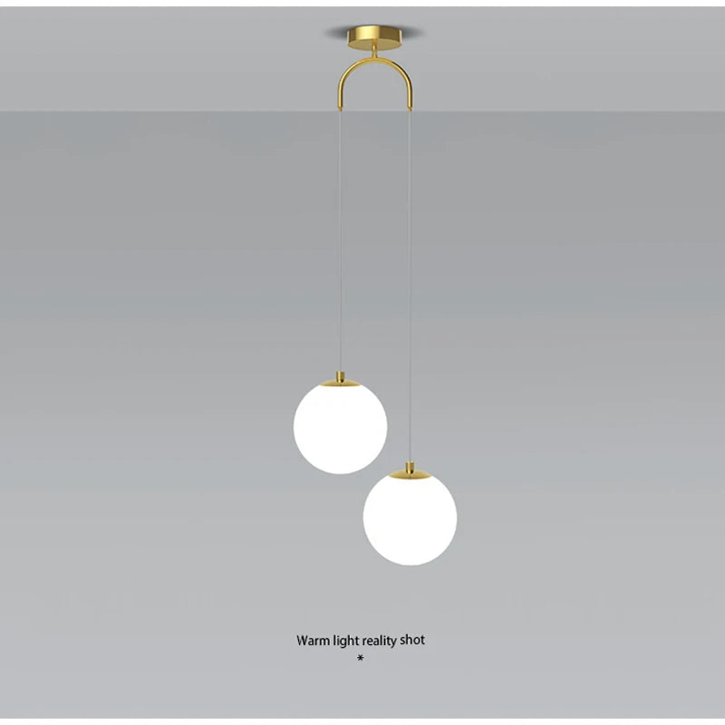 Nordic Glass Cord Pendant Lamp