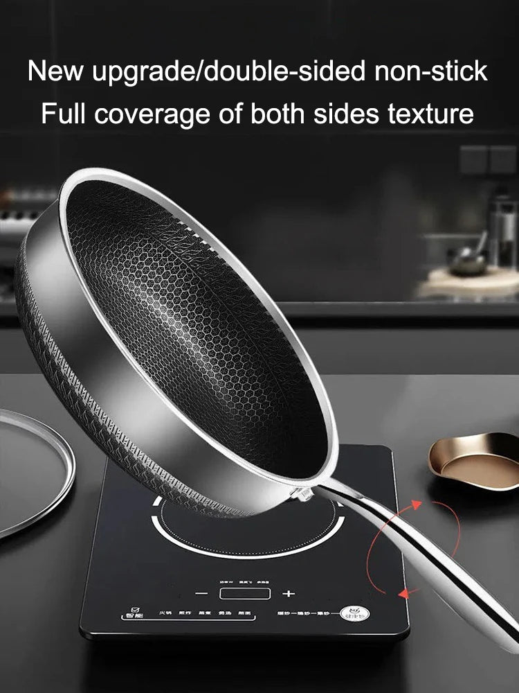 316L Stainless Steel Tri-Ply Non-Stick Frying Pan