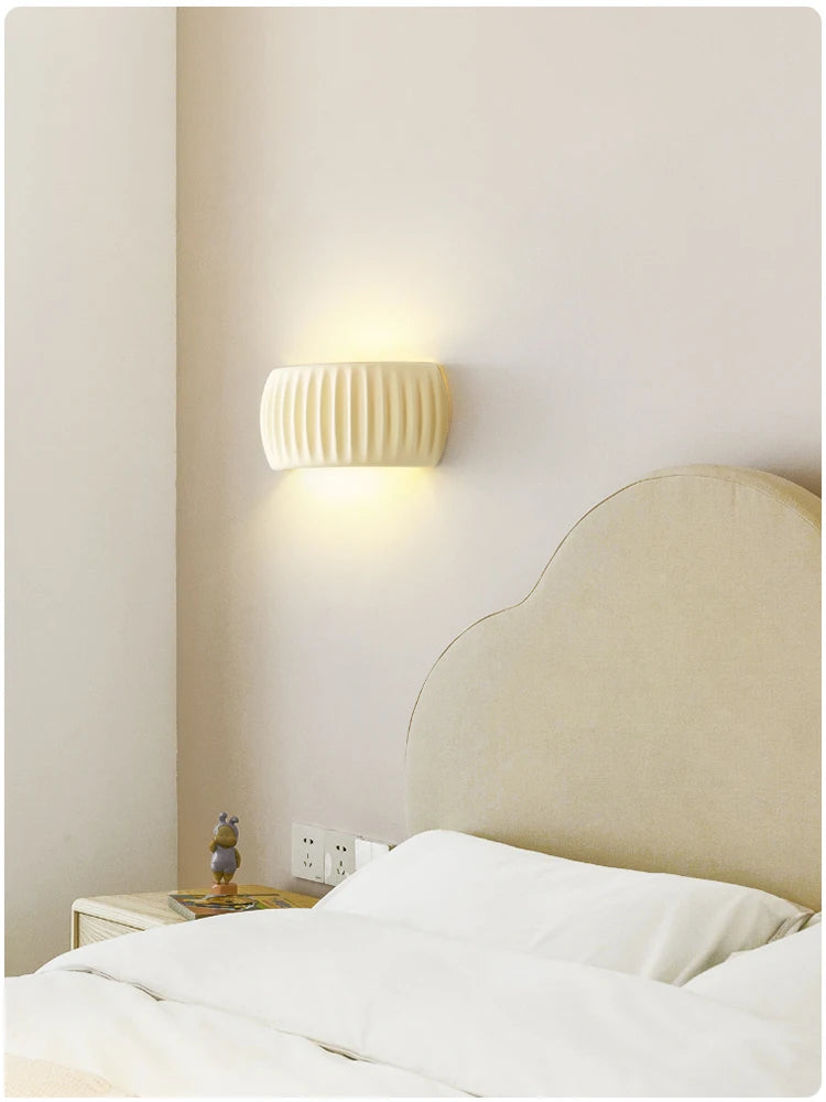 French Resin European Bedside Wall Lamp