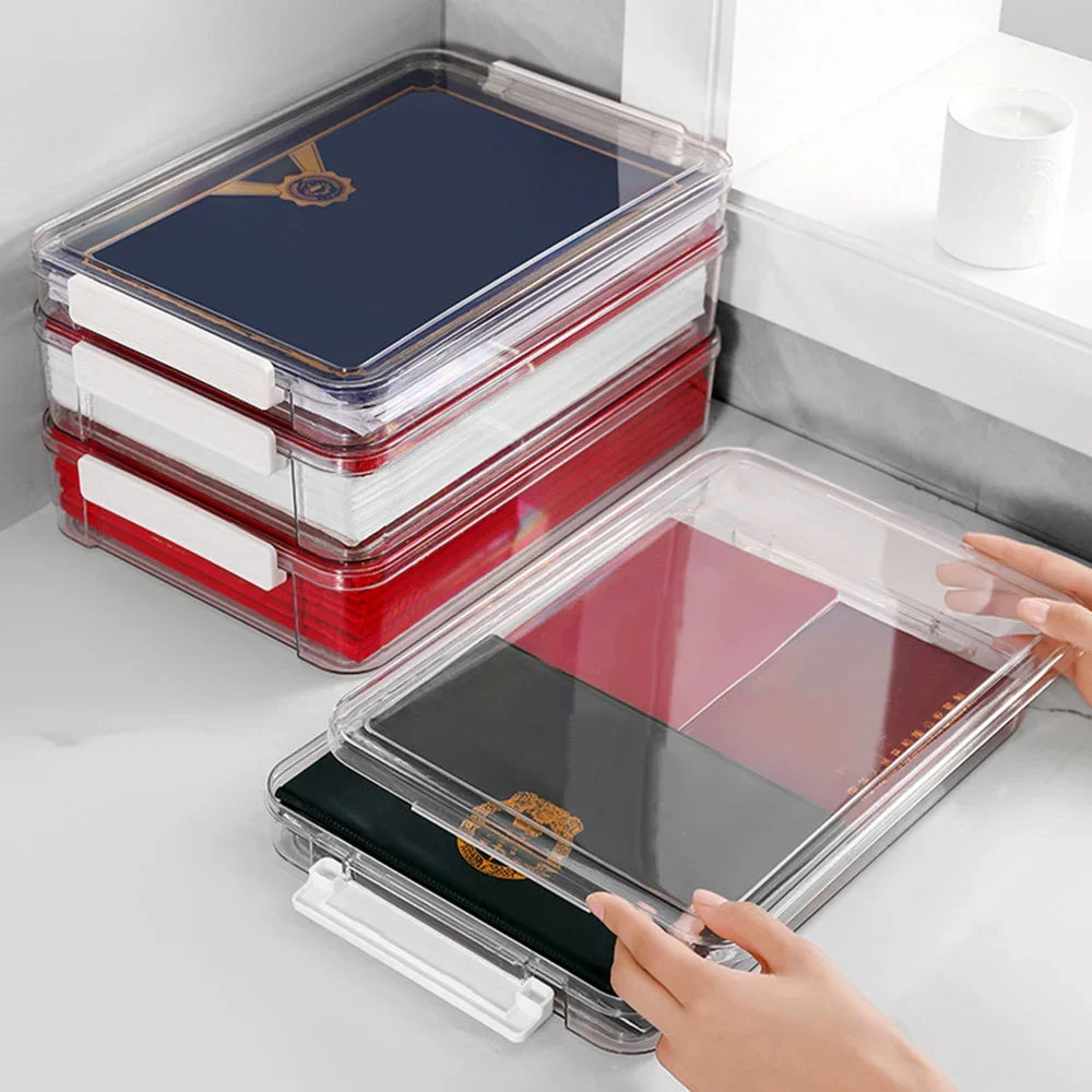 Acrylic Transparent A4 Desktop Paper Organizer