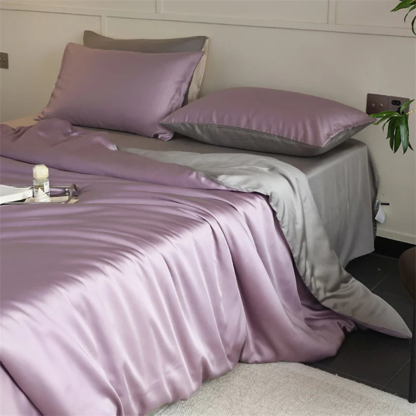 Mulberry Silk Bedding — Luxury 100% Natural Silk Duvet Set