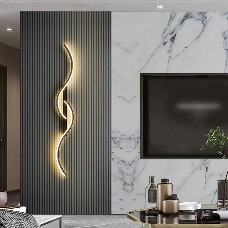 Modern LED Wall Lamp - Minimalist Bedside Wall Light with Up and Down Shade