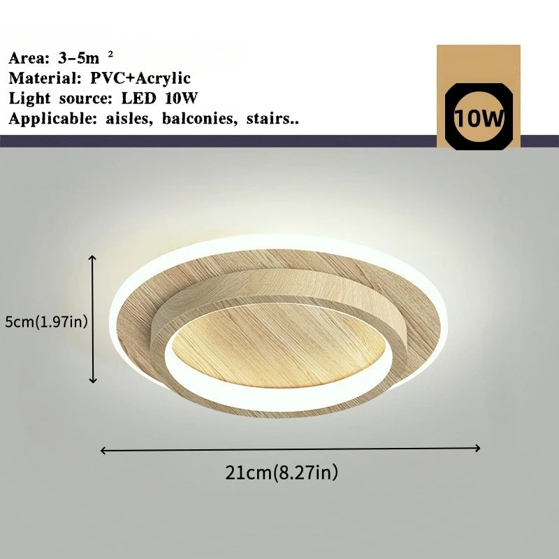 Nordic Metal Acrylic Touch Switch Ceiling Lamp