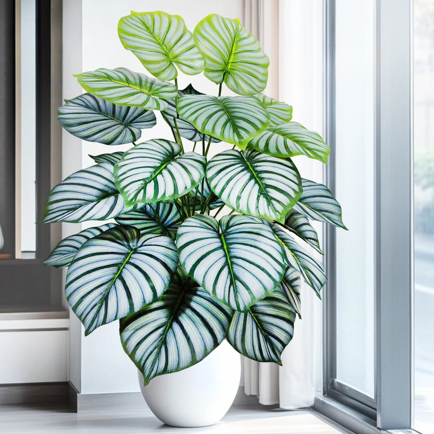 Silk Artificial Monstera Pothos Leaf Indoor Plant