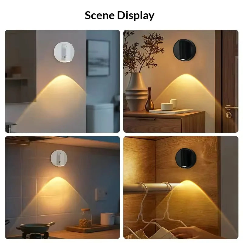 Magnetic Base USB Rechargeable Cordless Dimmable Wall Lamp