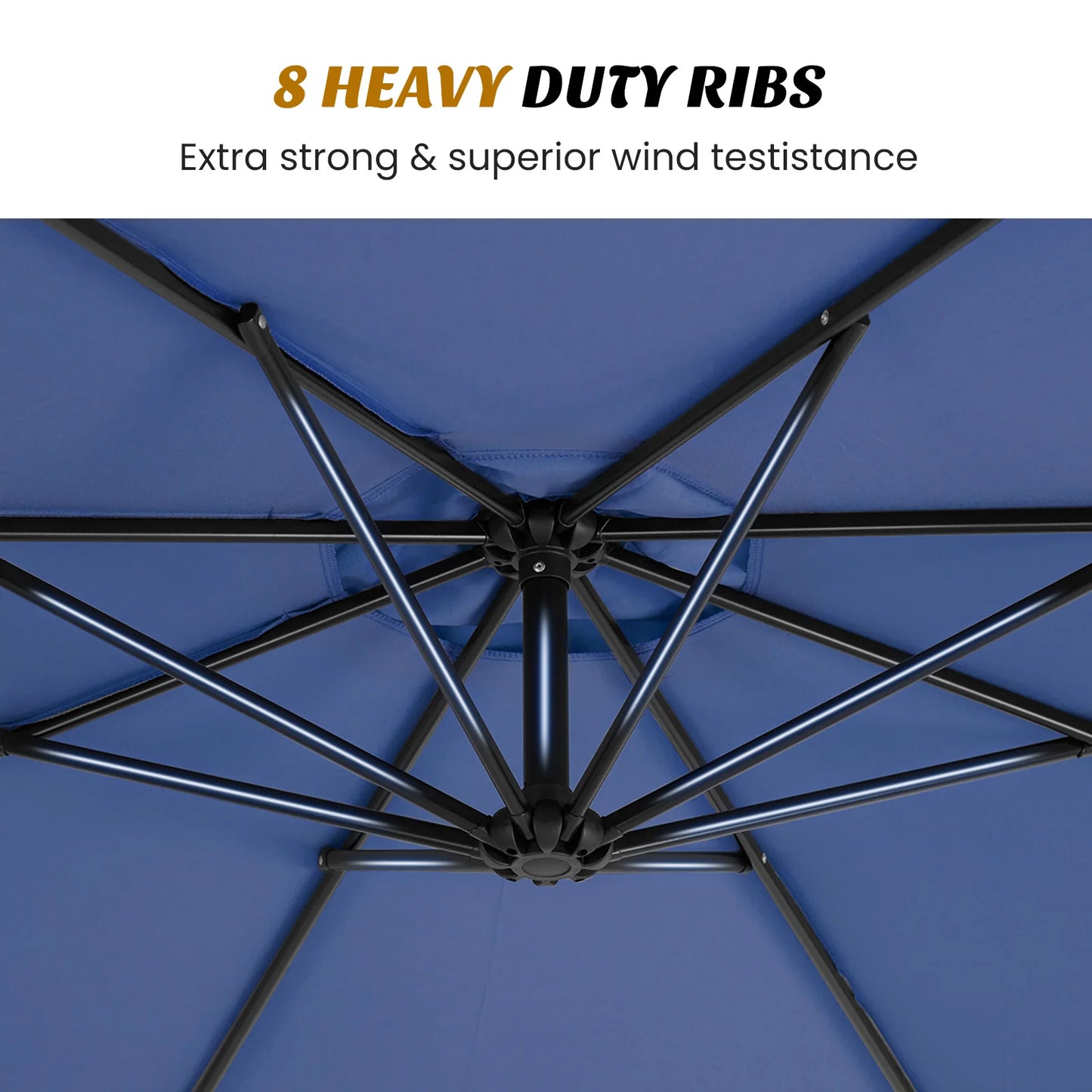 Garden Parasol — UV Protection & Adjustable Tilt