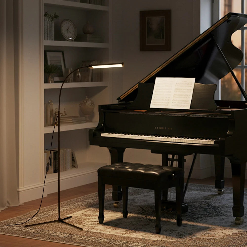 Dimmable USB Gooseneck Floor Lamp