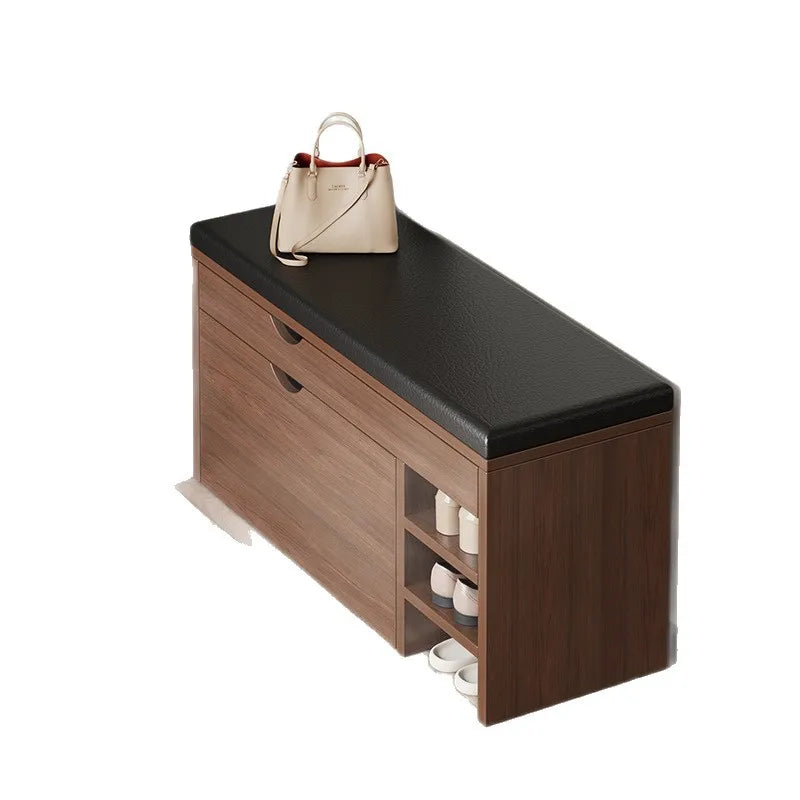Soft Cushion Flip Top Entryway Shoe Storage Bench
