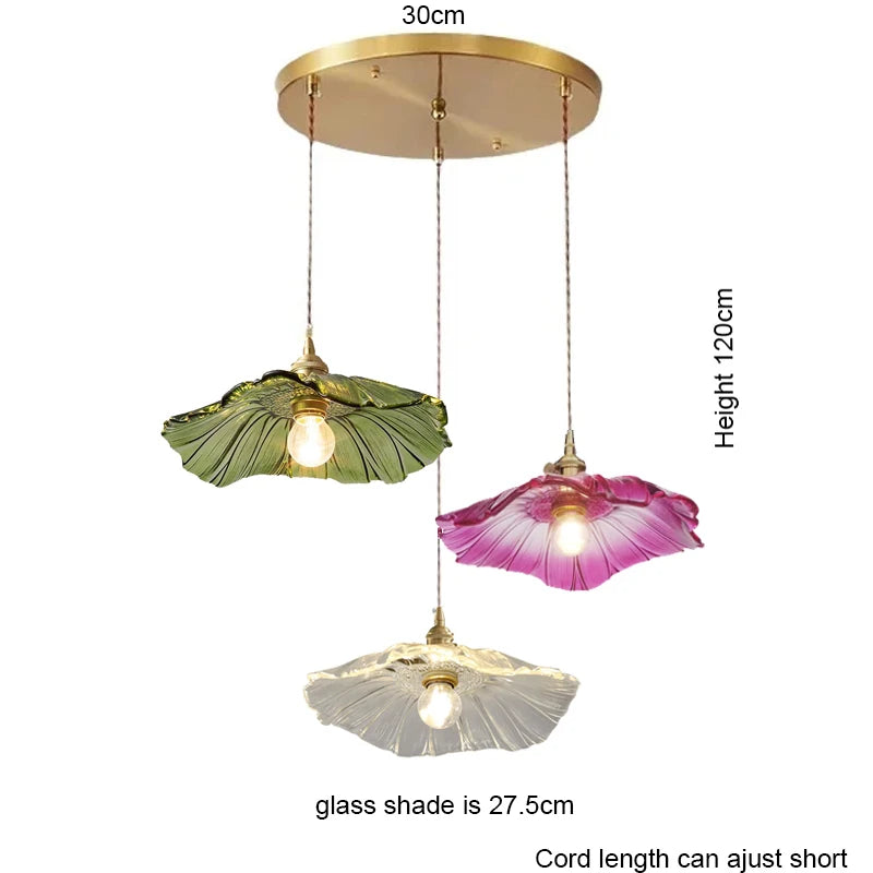 Modern White Glass Bedroom Pendant Lamp