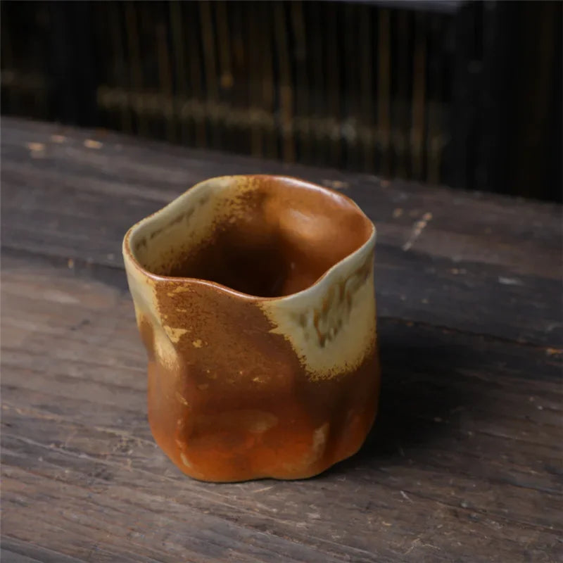 Vintage Japanese Coarse Porcelain Ceramic Coffee Mug