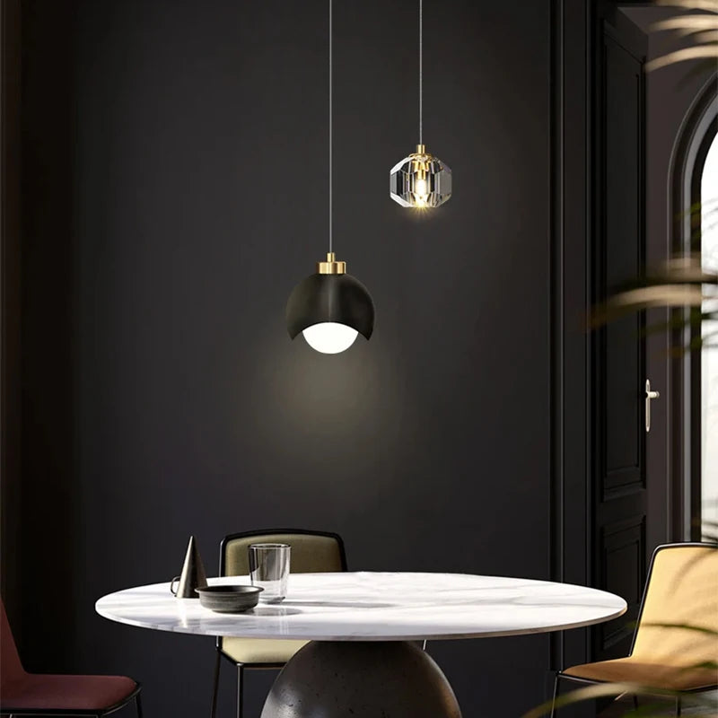 Nordic Glass Cord Pendant Lamp