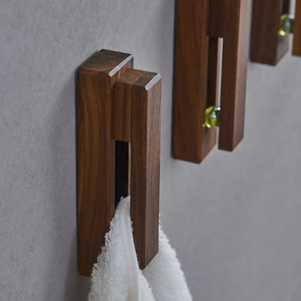 Strong Adhesive Wooden Wall Coat Hook Hanger