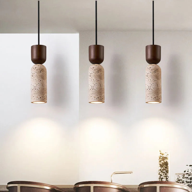 Japanese Wabi-Sabi Vintage Bedside Chandelier