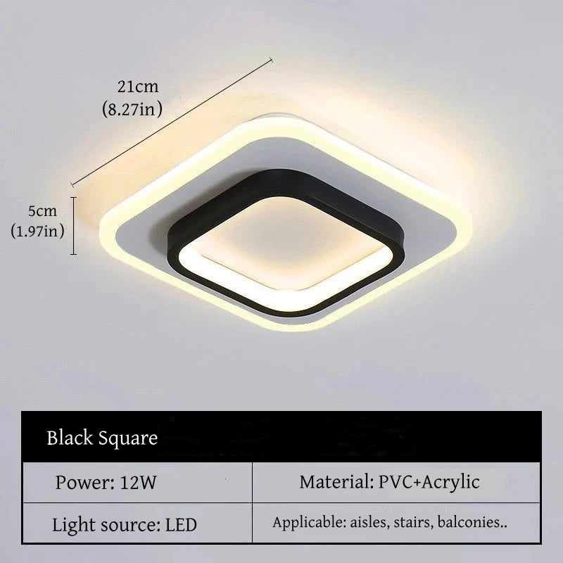 Nordic Metal Acrylic Touch Switch Ceiling Lamp