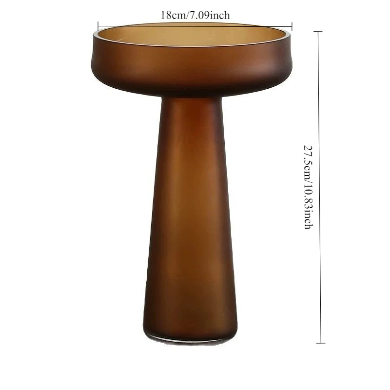 Nordic Frosted Glass Luxury Flower Display Vessel