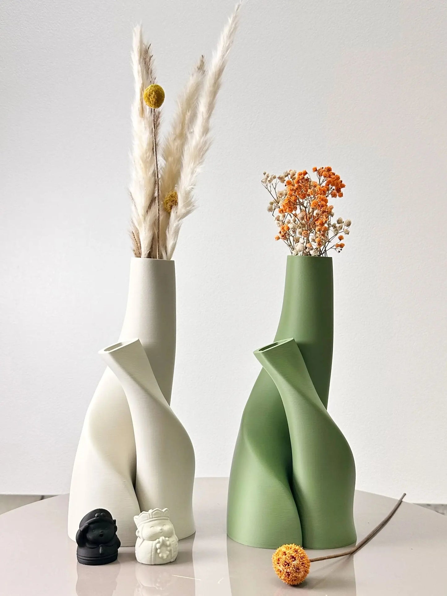 Double Creative Dried Flower Vessel Set