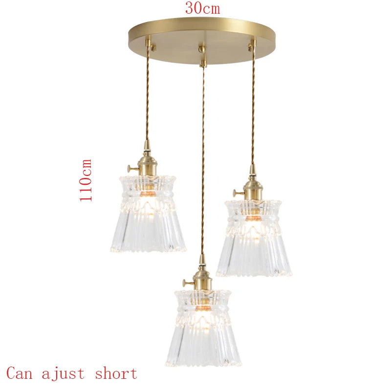 Modern White Glass Bedroom Pendant Lamp