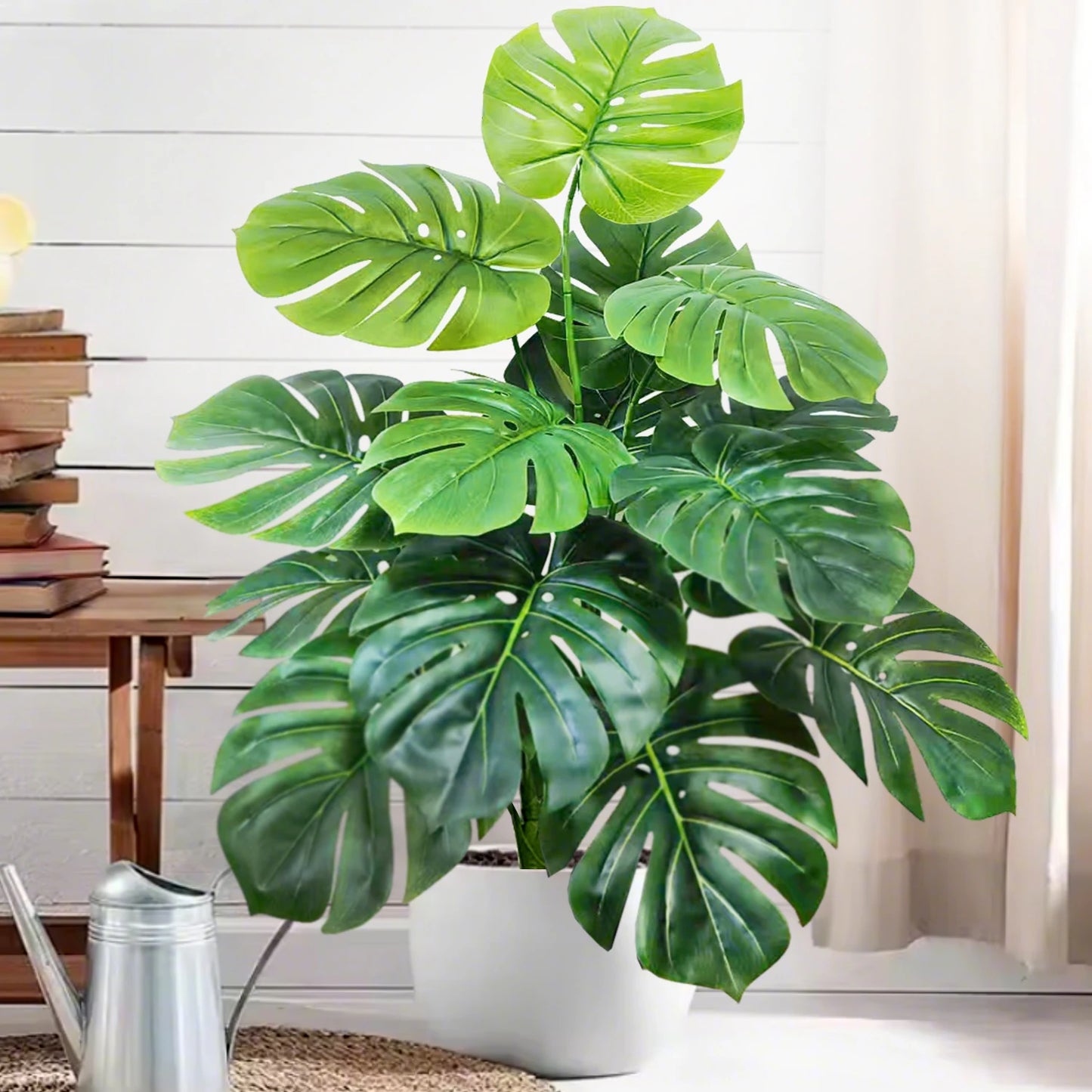 Silk Artificial Monstera Pothos Leaf Indoor Plant