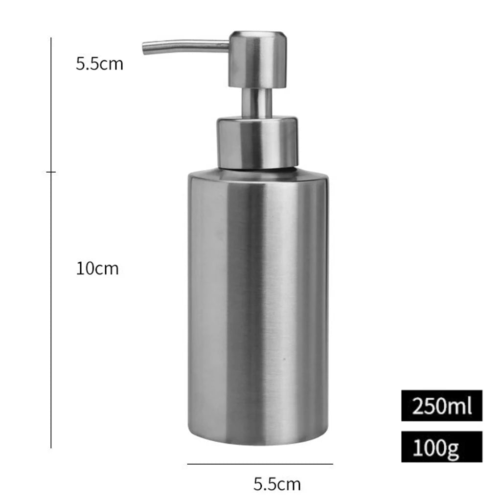 Stainless Steel Refillable Hand Soap Pump Dispenser
