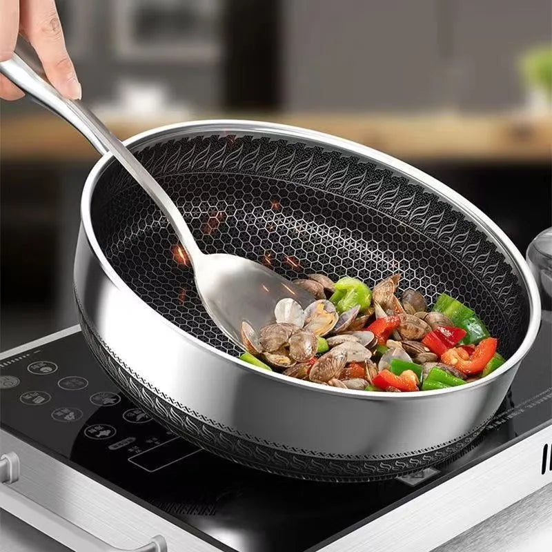 316L Stainless Steel Tri-Ply Non-Stick Frying Pan