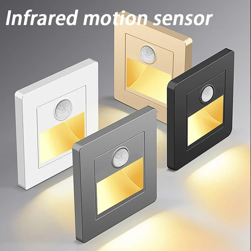 PIR Infrared Motion Sensor LED Staircase Night Light