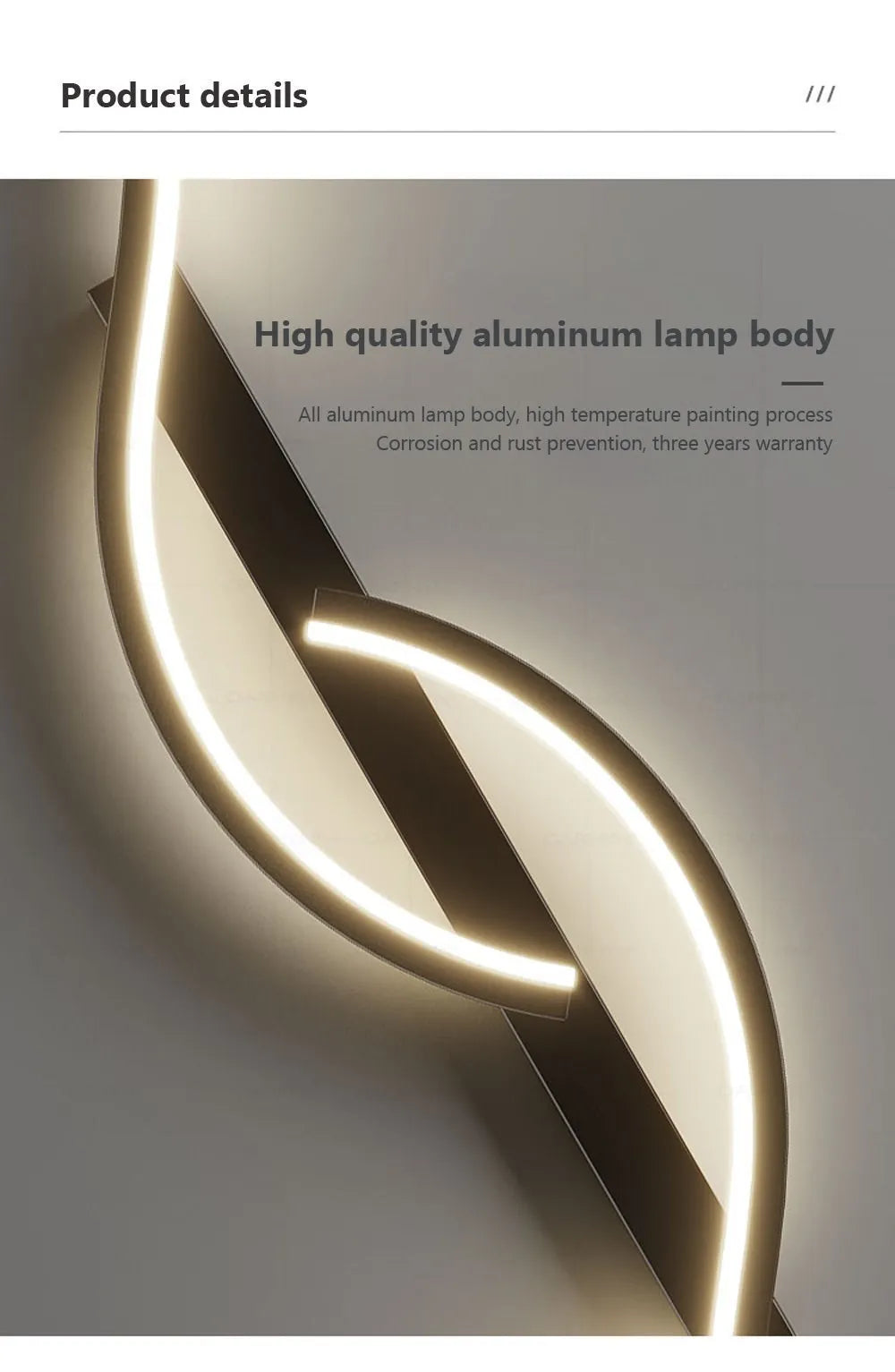 Minimalist Aluminum Bedside LED Up Down Wall Sconce