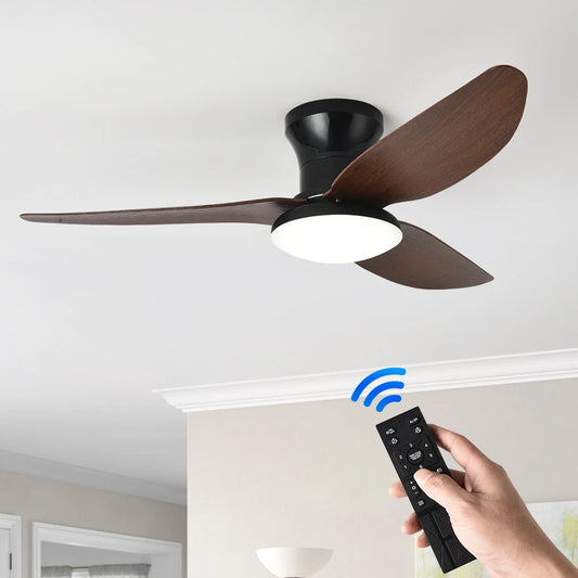 Ceiling Fan Light — Modern LED Dimmable Remote Control Fixture