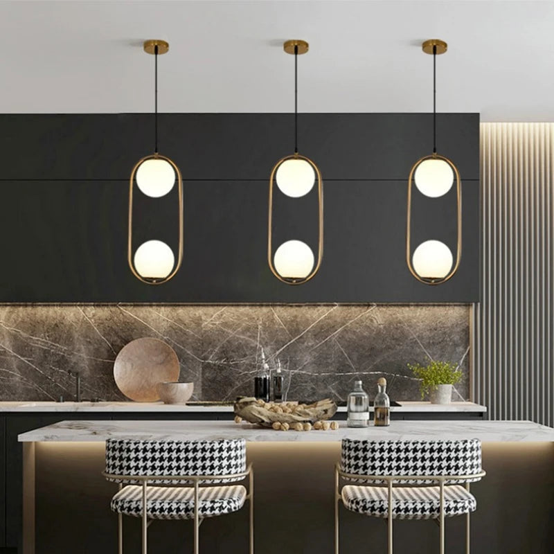 Nordic Glass Cord Pendant Lamp