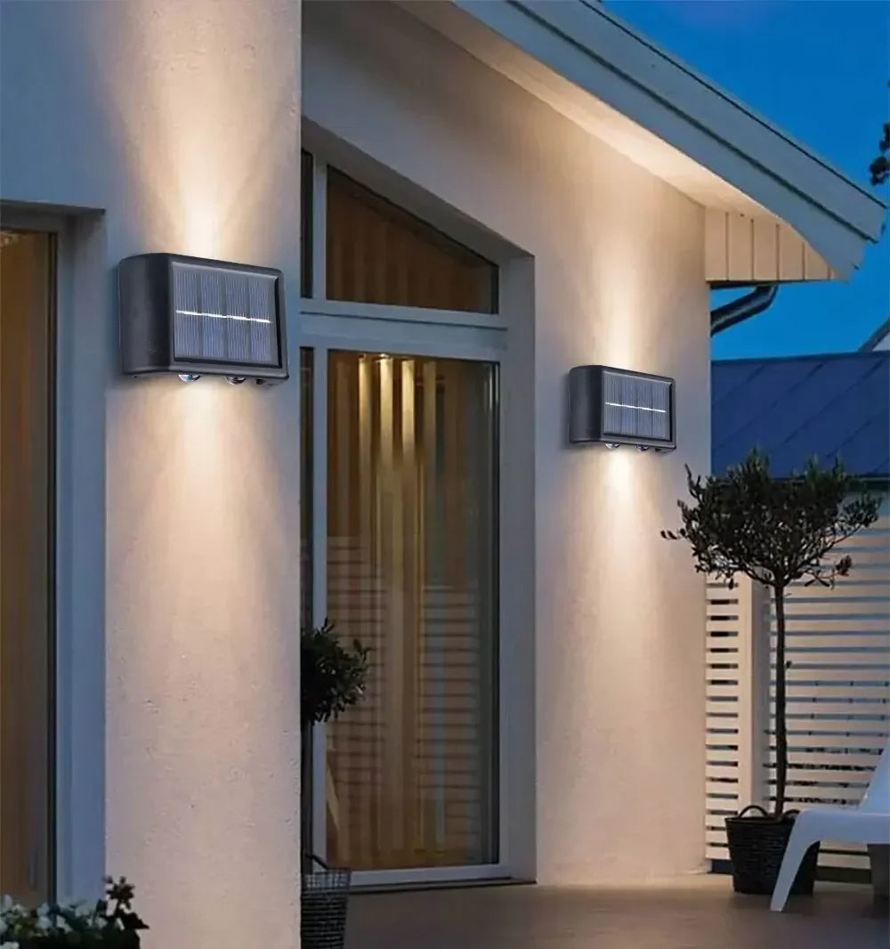 Waterproof Warm White Solar Outdoor Garden Wall Lamp