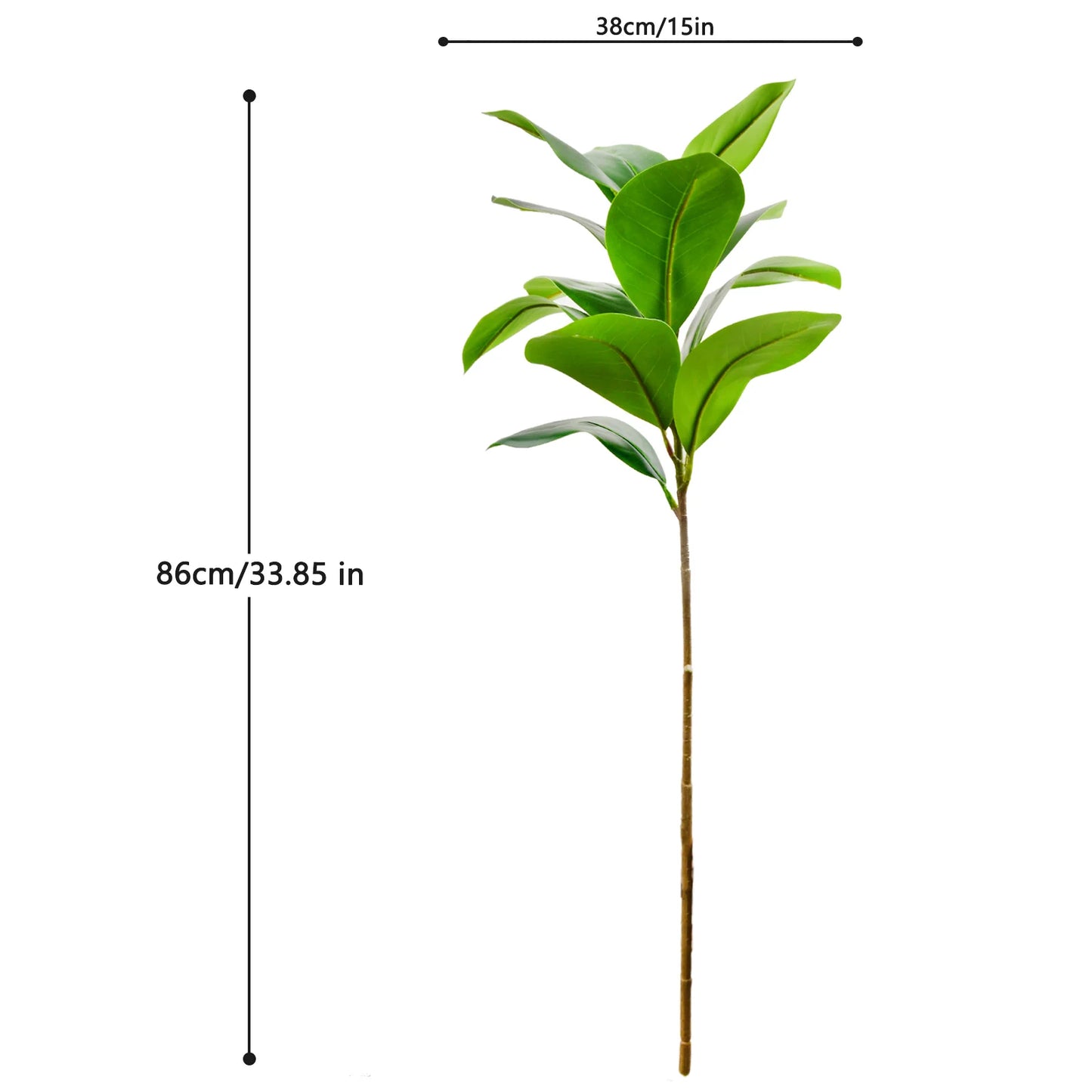 Realistic Silk Artificial Fiddle Leaf Fig Indoor Plant