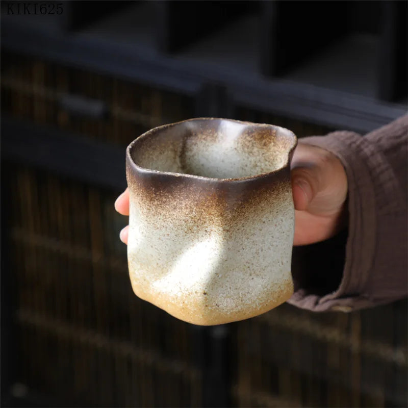 Vintage Japanese Coarse Porcelain Ceramic Coffee Mug