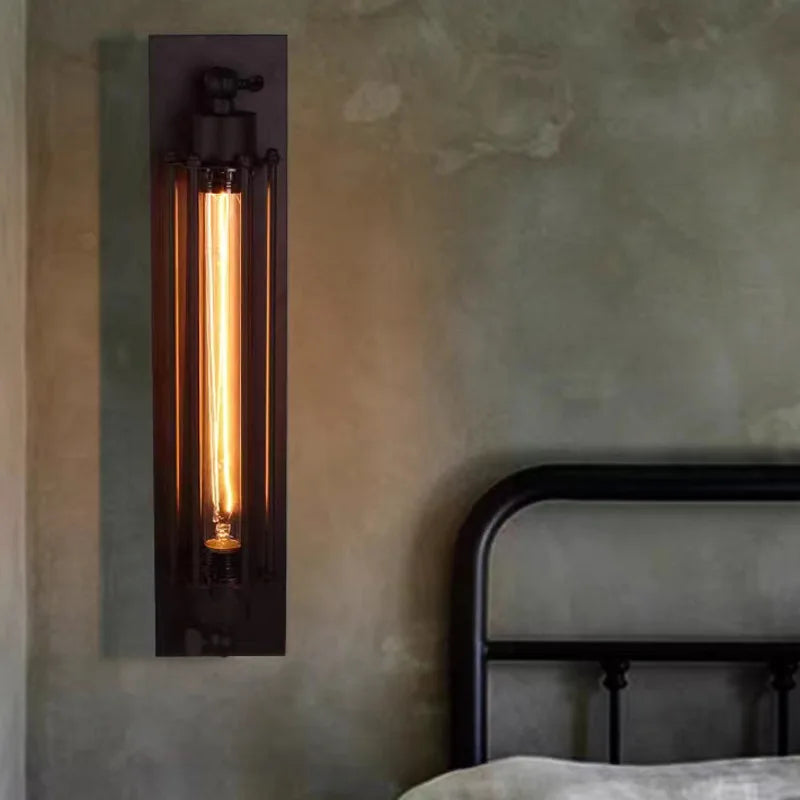 Retro Industrial Iron Loft Wall Sconce