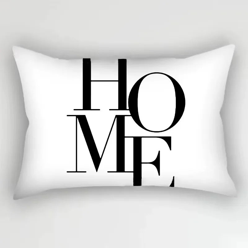 Geometric Marble Print Polyester Rectangular Pillowcase