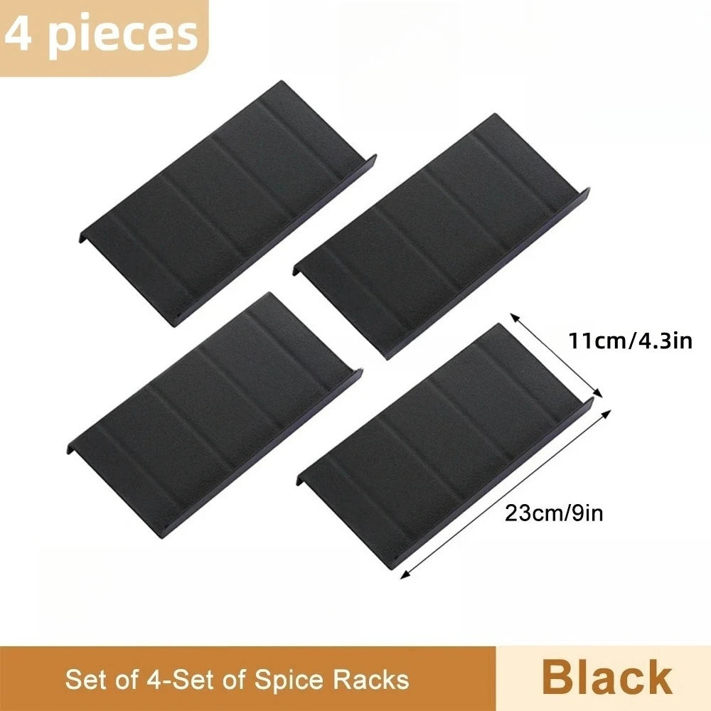 Adjustable 4 Layer Kitchen Spice Drawer Organizer