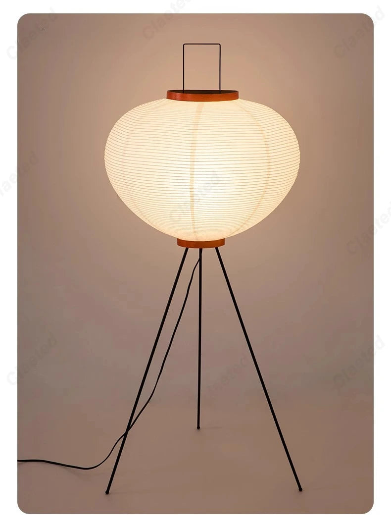 Minimalist Rice Paper LED Floor Lamp