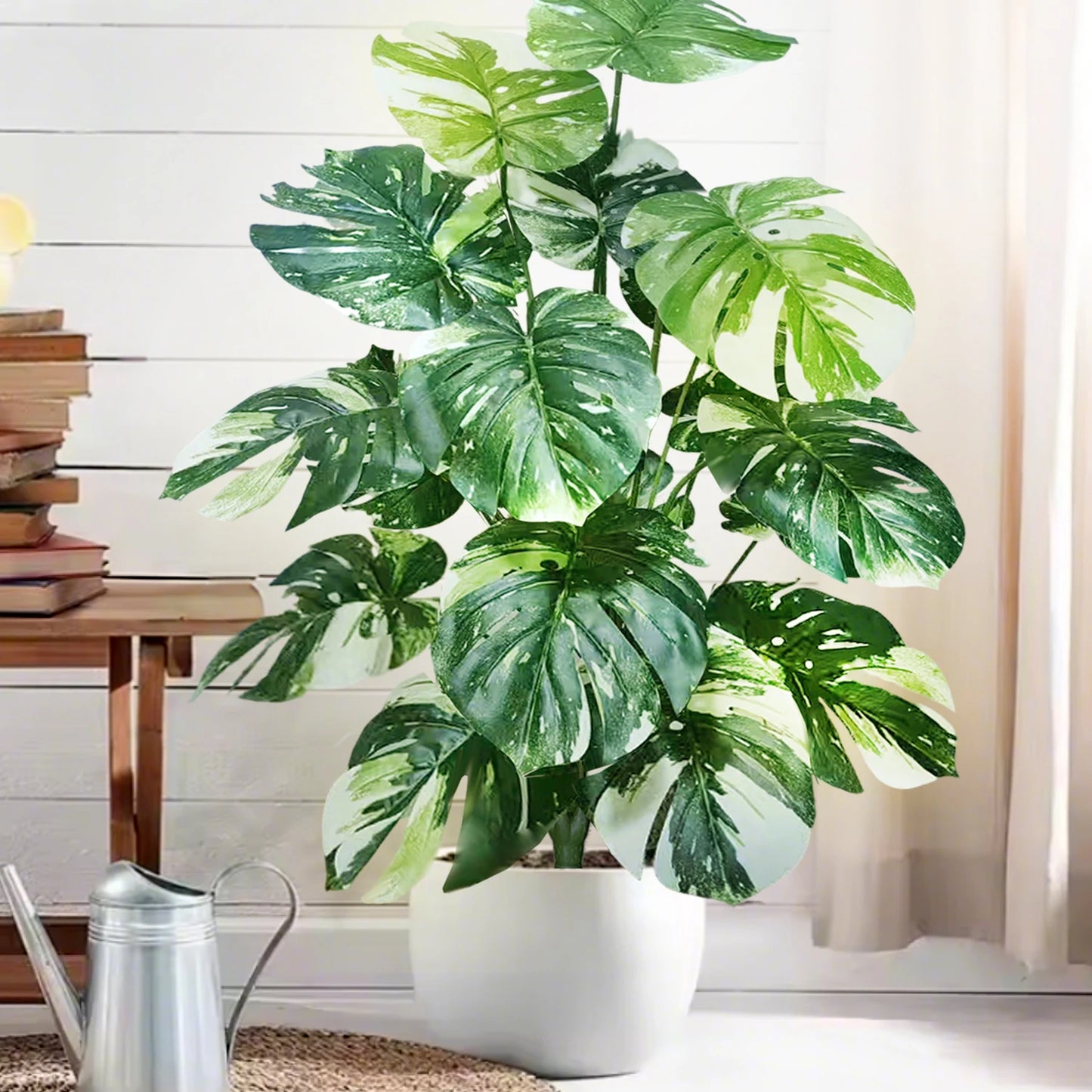 Silk Artificial Monstera Pothos Leaf Indoor Plant