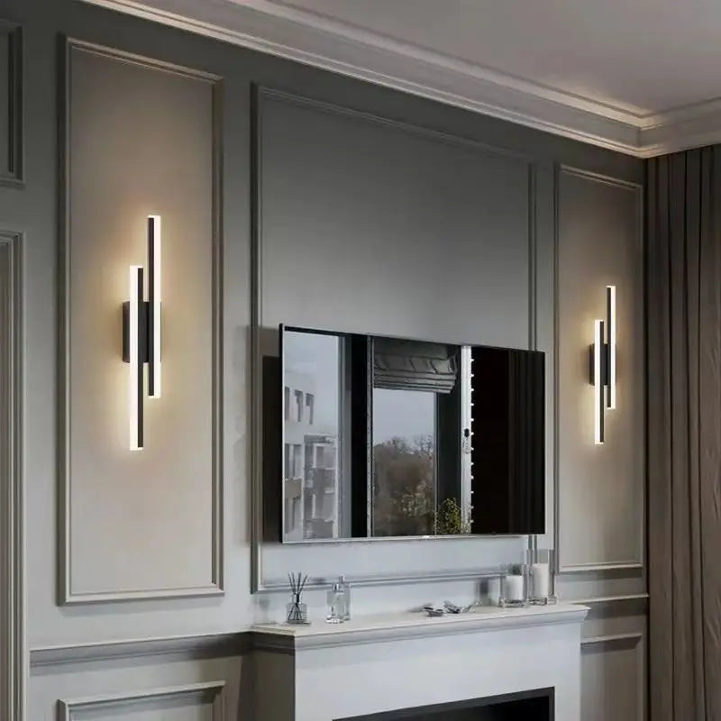 Copper Pipe Acrylic Shade LED Wall Sconce